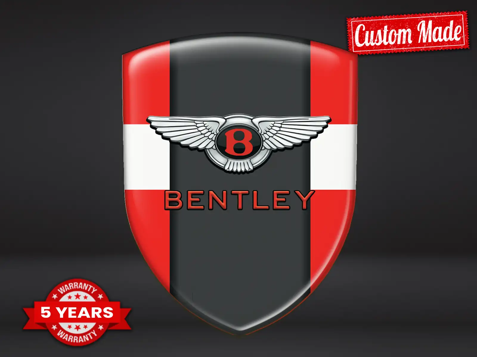 Bentley Logosticker Edition Minimal Anpassbar Gedruckt